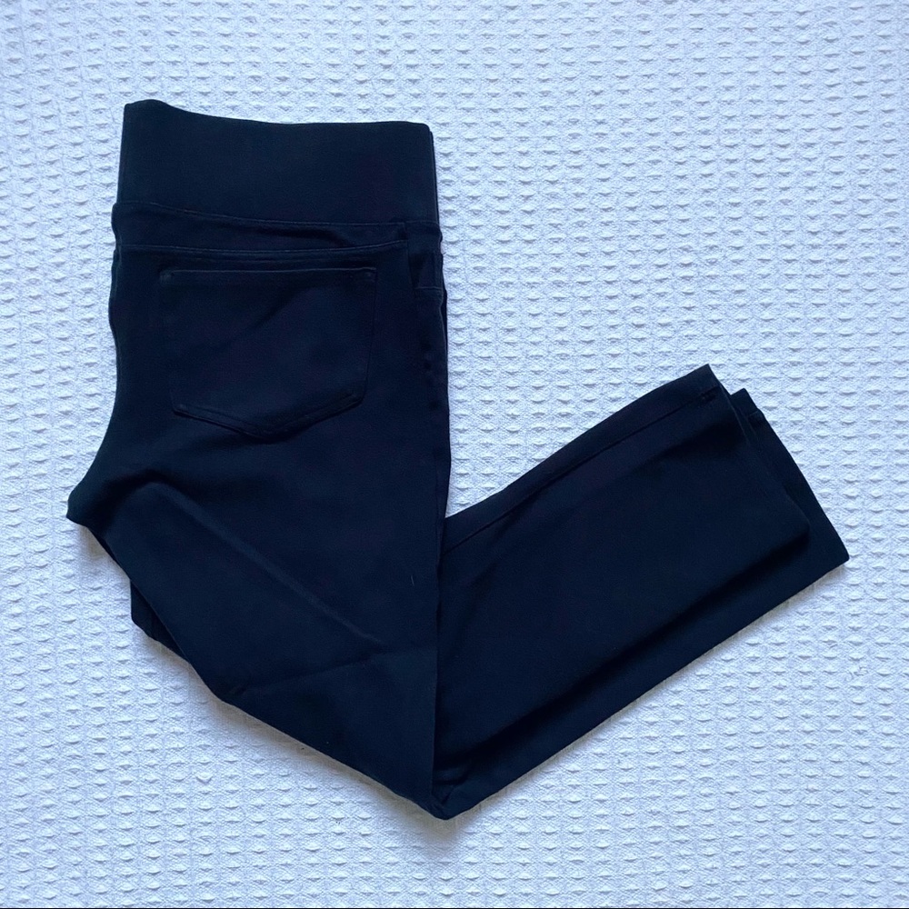 Isabel Maternity black stretch knit skinny pants size Large